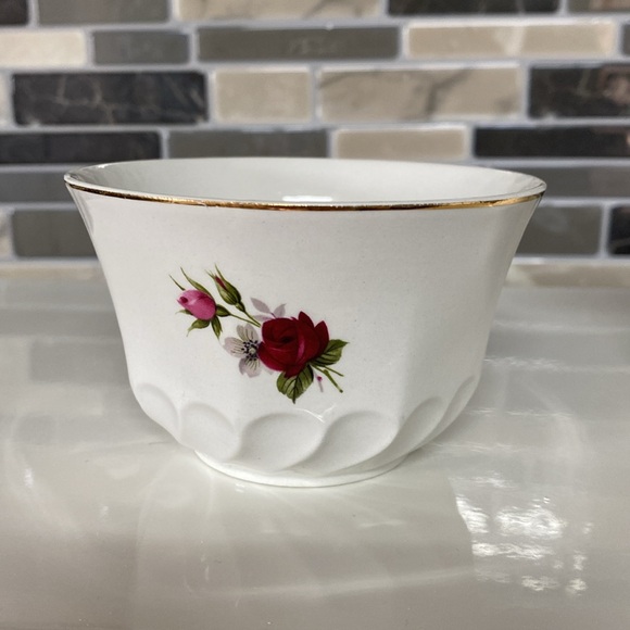 Ridgway Ironstone England Rose Creamer and Sugar Cup - Picture 7 of 10